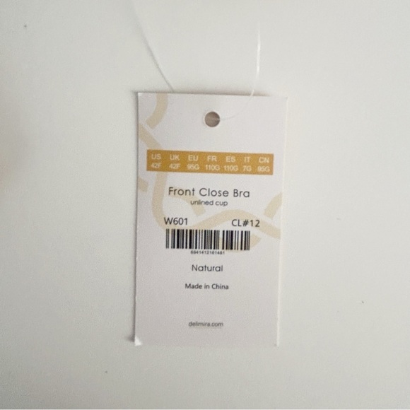 New Delimira Front Close Bra | Size 42F - Picture 7 of 9